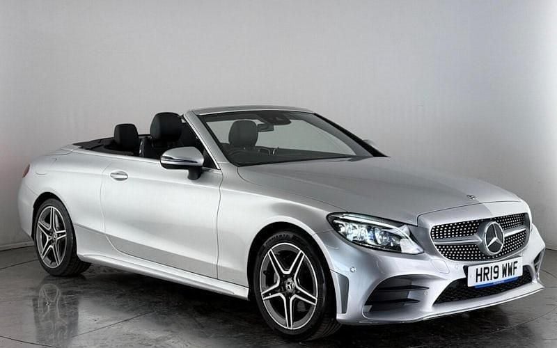 Silver Used 2019 Mercedes C200 AMG line Cabriolet | £18,200 (Good price) - Image 1/3