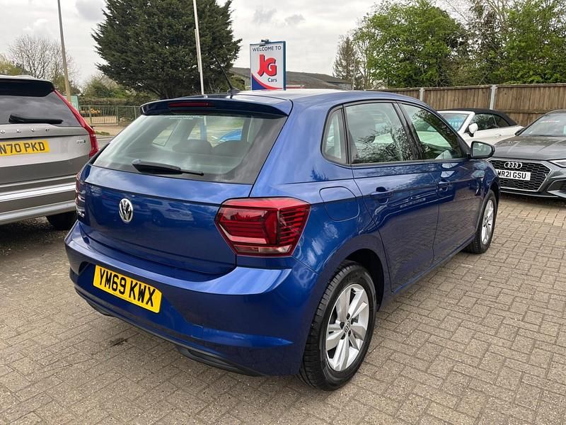 Used VW Polo SE 95 HP (69 kW) 2020 Blue Hatchback