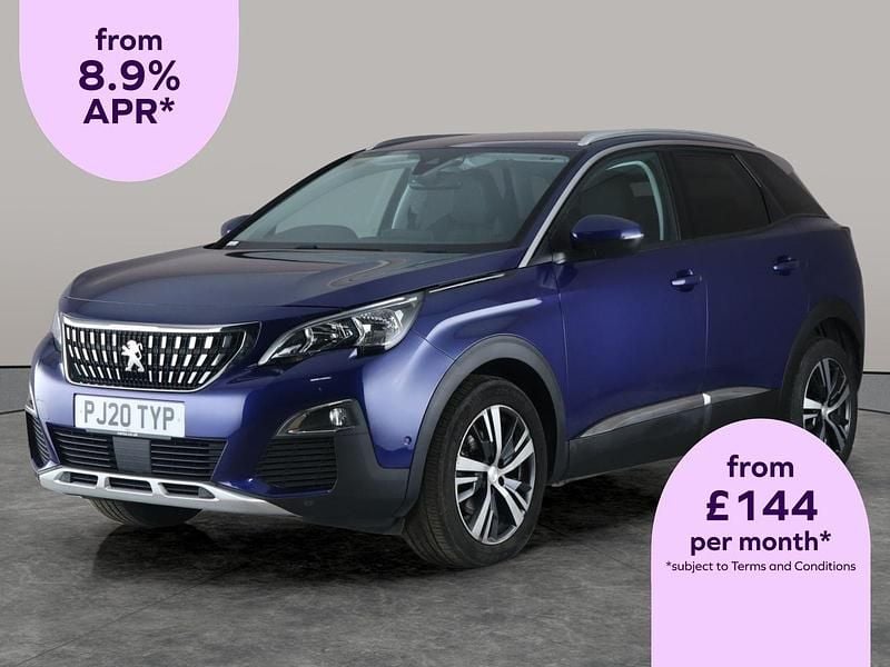 Blue Used 2020 Peugeot 3008 Allure SUV | £10,571 (Good price) - Image 1/2