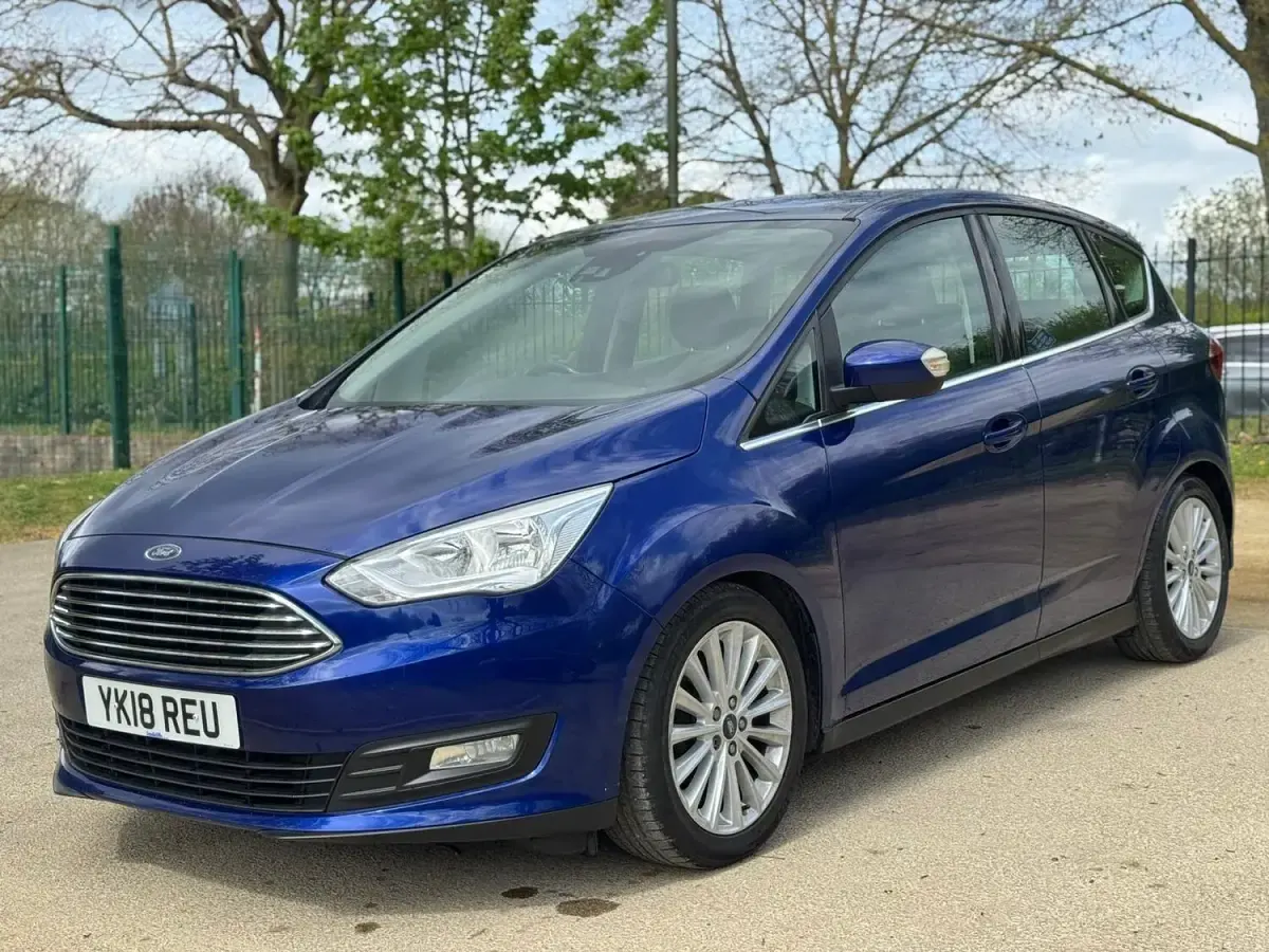 Used Ford C-MAX Titanium 125 HP (91 kW) 2018 Blue MPV