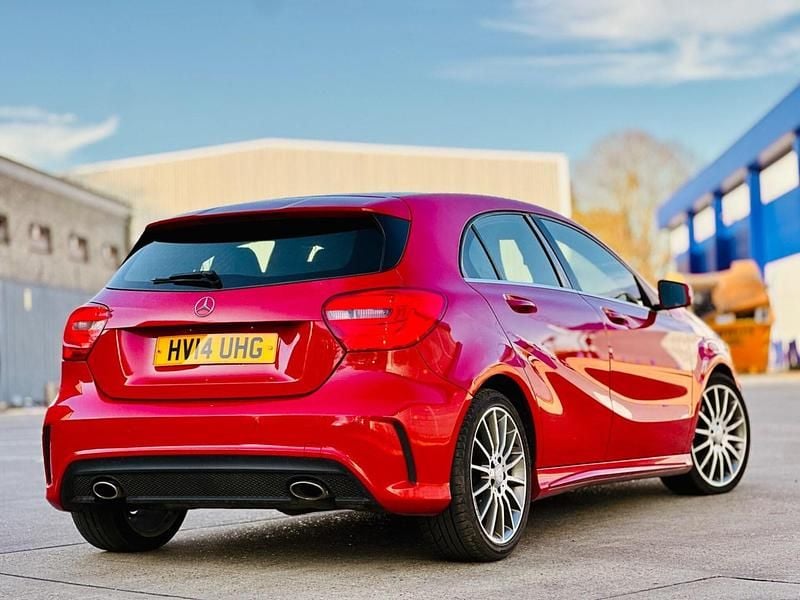 Used Mercedes A200 AMG 136 HP (100 kW) 2014 Red Hatchback