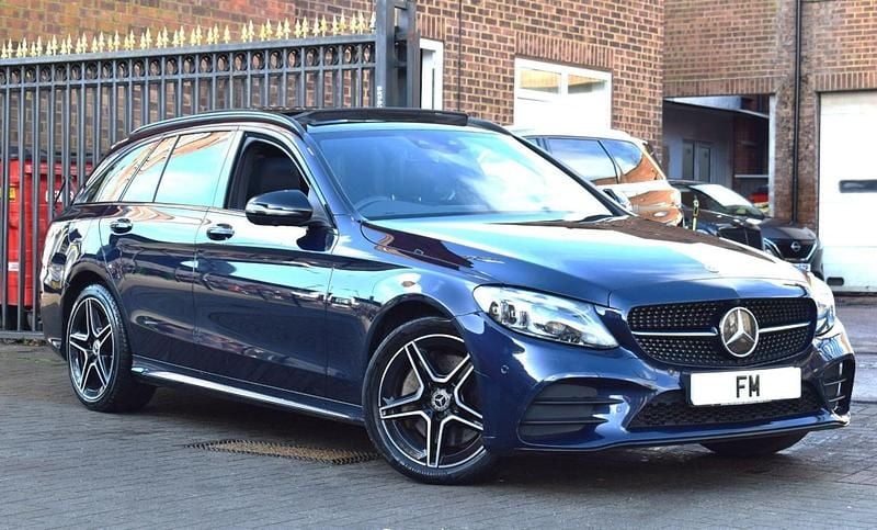 Blue Used 2021 Mercedes C300e AMG line Estate | £16,850 (Fair price) - Image 1/3