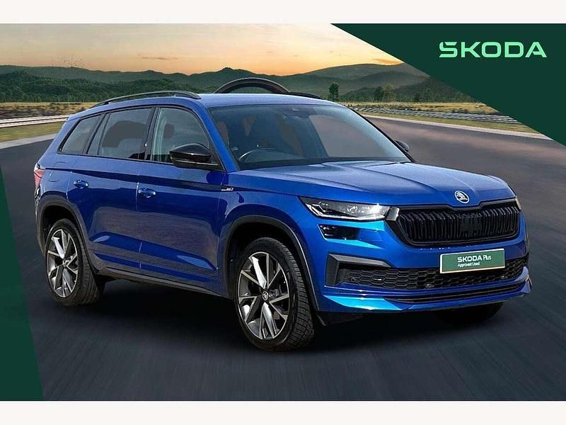 Blue Used 2022 Skoda Kodiaq SportLine SUV | £28,500 (A bit pricey) - Image 1/3