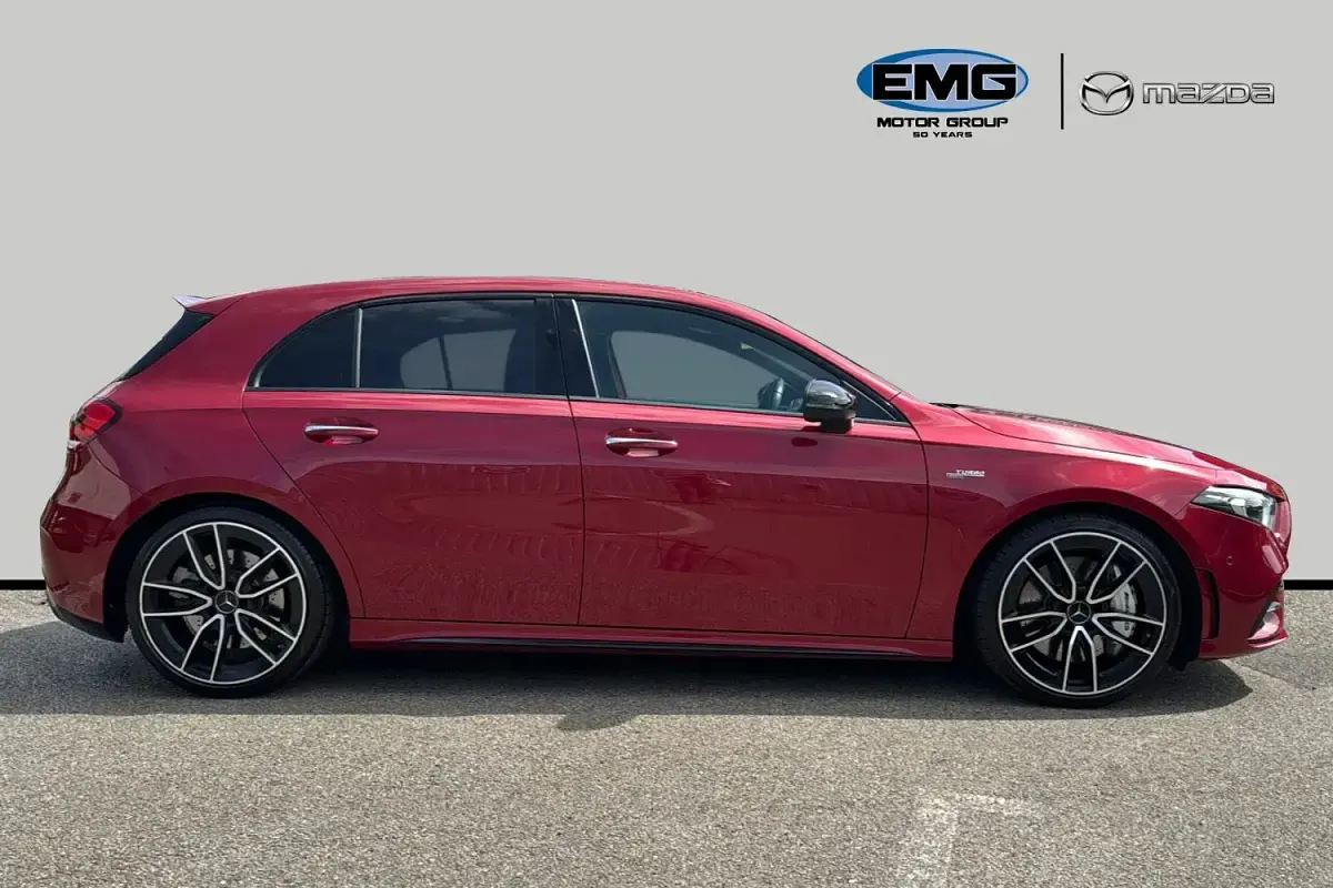 Used Mercedes A35 AMG Premium 306 HP (225 kW) 2020 Red Hatchback