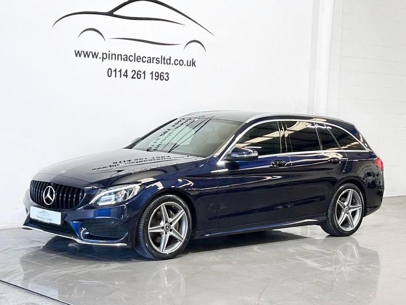 Used Mercedes C220 AMG line 2018 Blue Estate