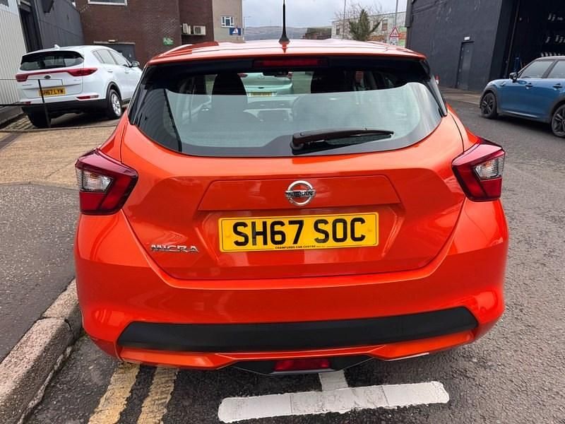 Used Nissan Micra Acenta 71 HP (52 kW) 2017 Orange Hatchback