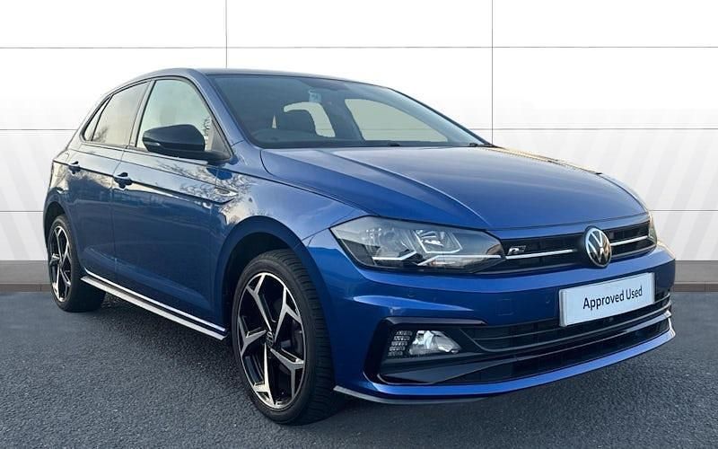 Used VW Polo R-line 110 HP (80 kW) 2021 Blue Hatchback