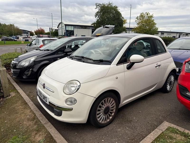 White Used 2010 Fiat 500 Lounge Hatchback | £2,995 (Fair price) - Image 1/3