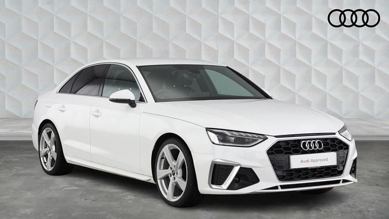 Used Audi A4 S-Line 150 HP (110 kW) 2023 White Sedan