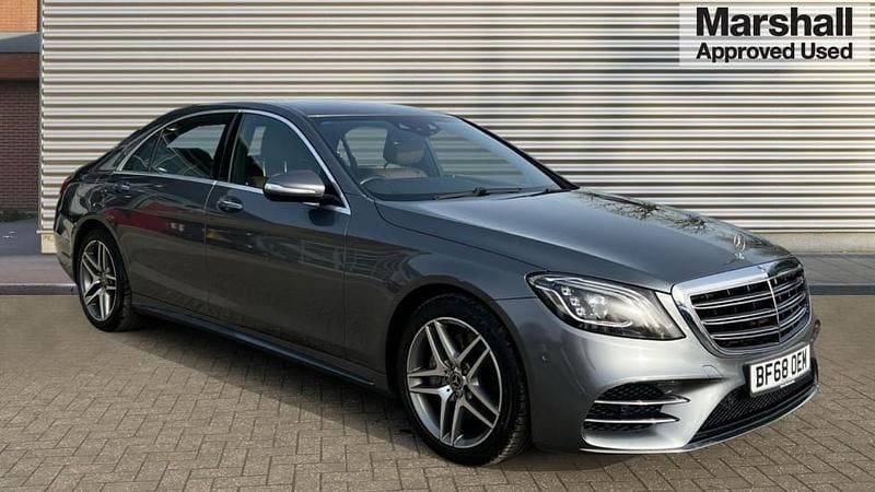 Used Mercedes S450 AMG line 367 HP (269 kW) 2018 Selenite grey metallic Sedan