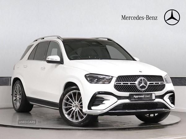 White Used 2025 Mercedes GLE450 AMG AMG line Estate | £68,995 (Fair price) - Image 1/4
