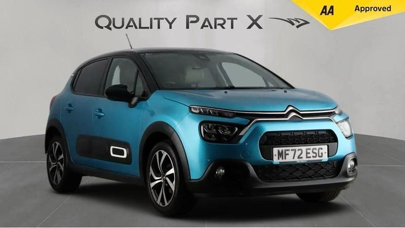 Blue Used 2022 Citroën C3 PureTech Hatchback | £9,899 (Fair price) - Image 1/4