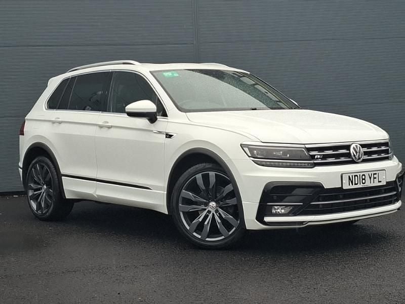 White Used 2018 VW Tiguan R-line SUV | £17,998 (Good price) - Image 1/4