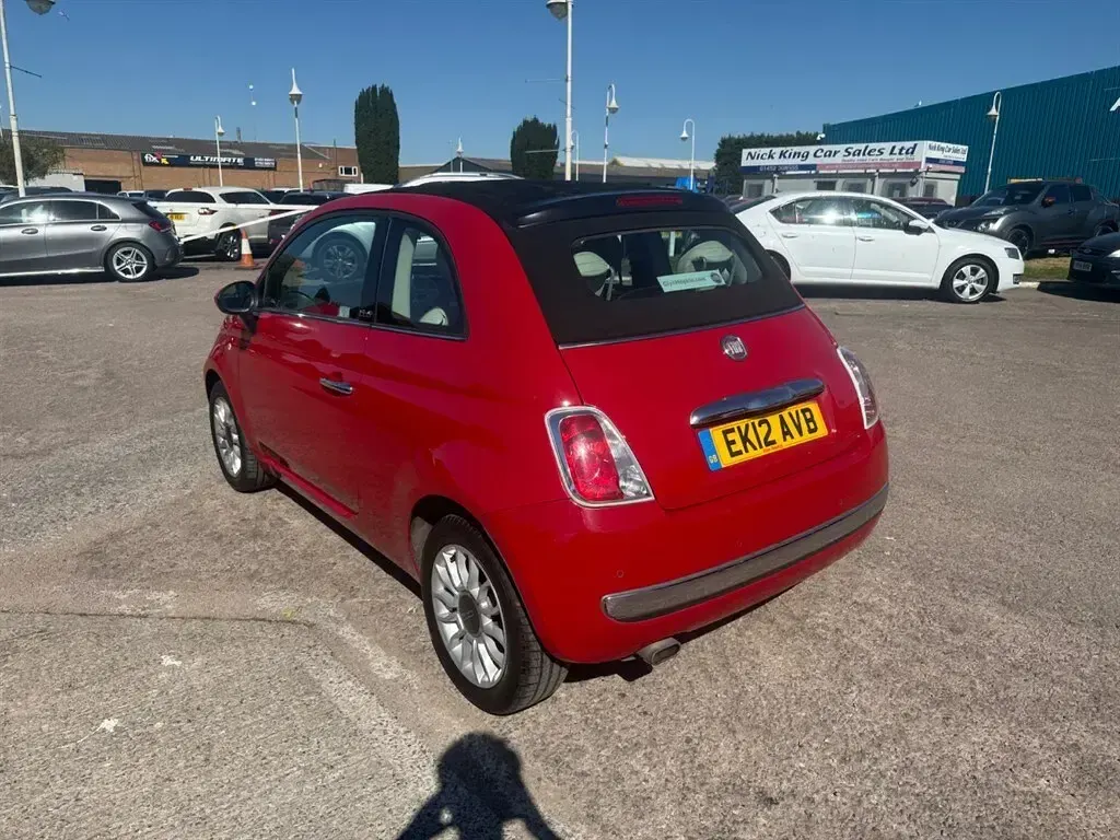Used Fiat 500 Lounge 2012 Red Cabriolet