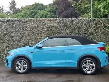 Used VW T-Roc Cabriolet R-line 150 HP (110 kW) 2023 Blue Cabriolet