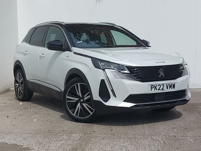 White Used 2022 Peugeot 3008 Premium SUV | £22,998 (Expensive) - Image 1/4