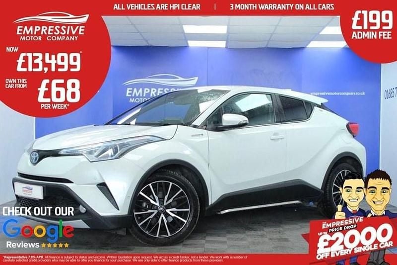 White Used 2017 Toyota C-HR SUV | £13,499 (A bit pricey) - Image 1/1