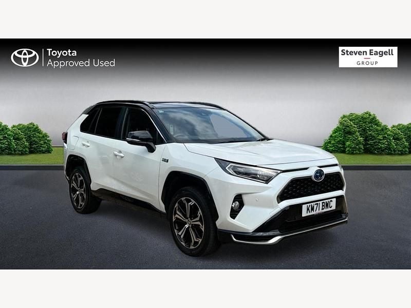 White/black Used 2021 Toyota RAV4 Hybrid Premium SUV | £28,326 (Fair price) - Image 1/3