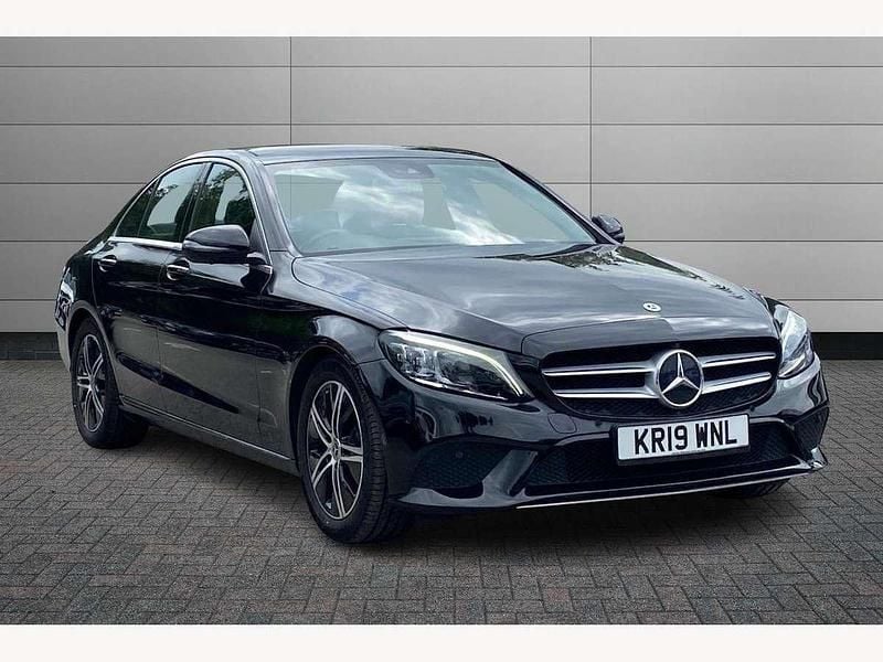 Black Used 2019 Mercedes C220 Premium Plus Sedan | £18,695 (Fair price) - Image 1/4