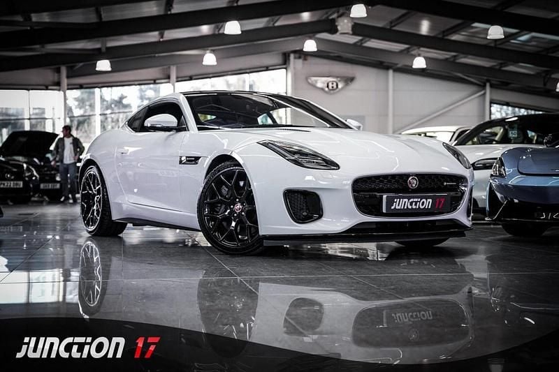 White Used 2018 Jaguar F-Type R-Dynamic Coupe | £32,488 (Good price) - Image 1/3