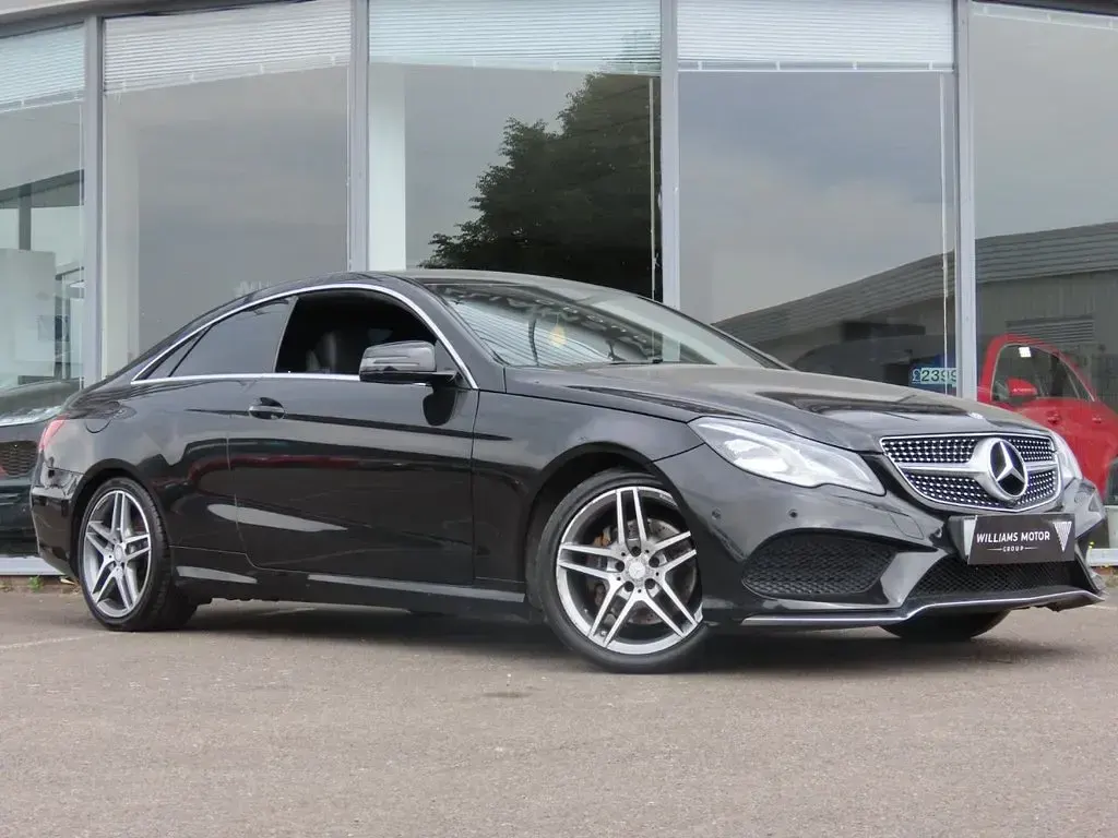 Used Mercedes E220 AMG line 177 HP (130 kW) 2015 Black Coupe
