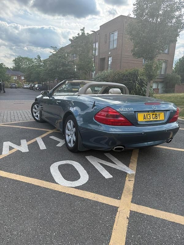 Used Mercedes SL350 2004 Blue Cabriolet
