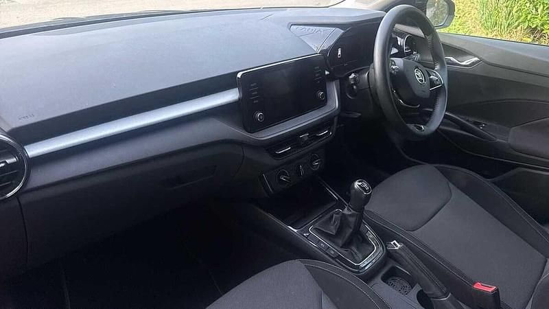 Used Skoda Fabia Colour Edition 95 HP (69 kW) 2023 Graphite grey metallic body / black magic pearl effect roof Hatchback