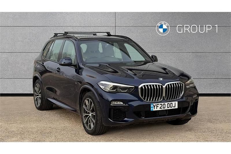 Used BMW X5 M Sport 394 HP (289 kW) 2020 Tanzanite blue SUV