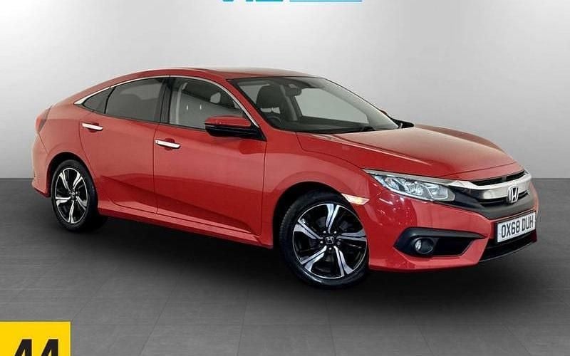 Red Used 2019 Honda Civic SR Sedan | £10,595 (Good price) - Image 1/2