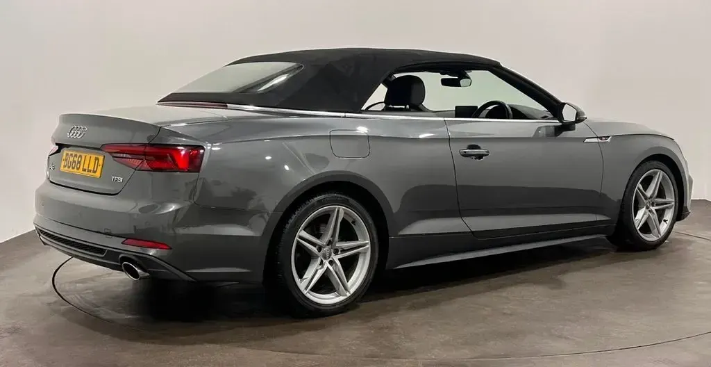 Used Audi A5 Cabriolet S-Line 190 HP (139 kW) 2018 Grey Cabriolet
