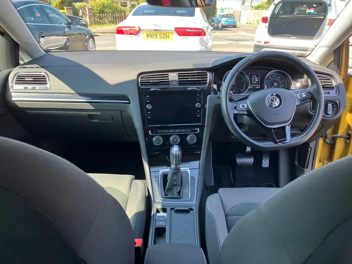 Used VW Golf VII GT 2018 Yellow Hatchback