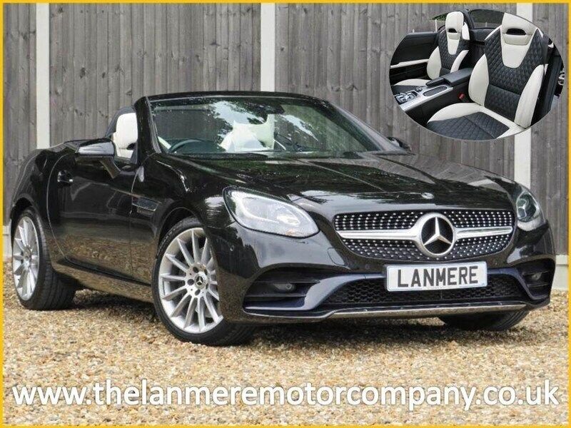 Obsidian black Used 2018 Mercedes SLC200 AMG line Cabriolet | £19,950 (A bit pricey) - Image 1/4