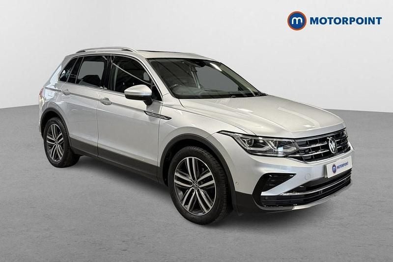 Silver Used 2021 VW Tiguan Elegance SUV | £21,749 (Fair price) - Image 1/4