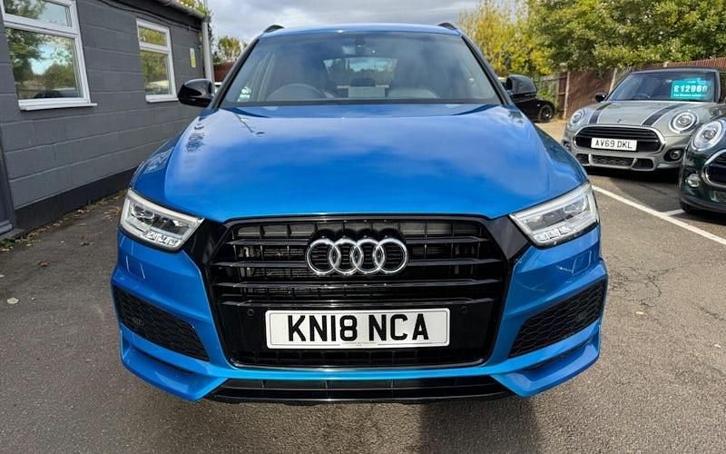 Used Audi Q3 Black Edition 150 HP (110 kW) 2018 Blue SUV