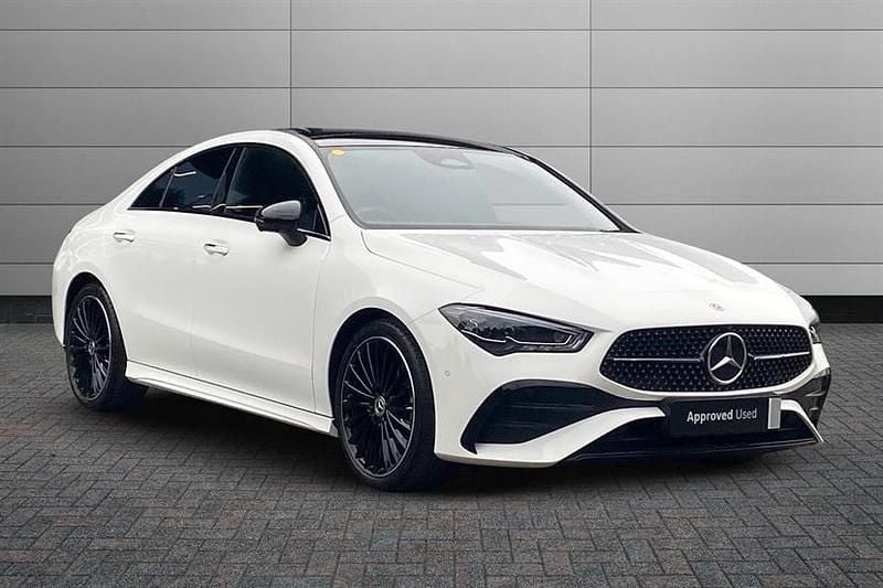 Polar white Used 2024 Mercedes CLA200 AMG Line Premium Plus Sedan | £31,395 (Fair price) - Image 1/4