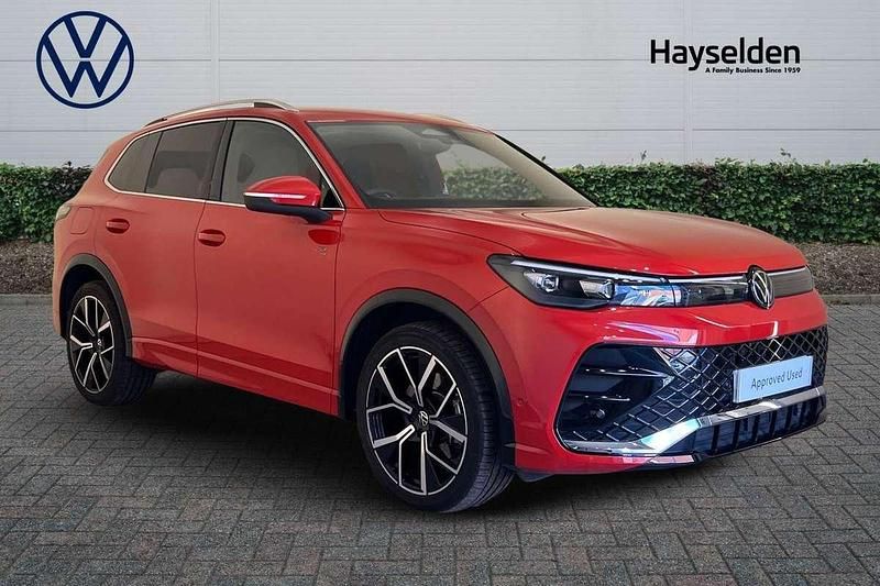 Red Used 2024 VW Tiguan R-line SUV | £34,185 (Expensive) - Image 1/4