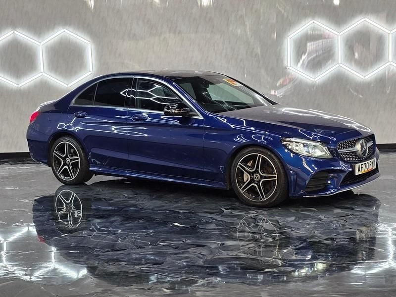 Blue Used 2020 Mercedes C300 AMG line Sedan | £17,995 (Fair price) - Image 1/4