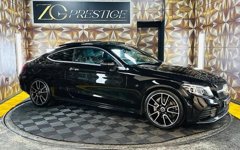 Used Mercedes C220 AMG line 194 HP (142 kW) 2019 Black Coupe