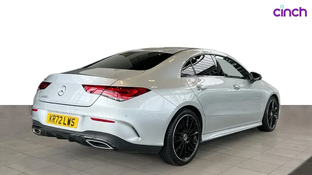 Used Mercedes CLA220 AMG Line Premium Plus 190 HP (139 kW) 2022 Silver Coupe