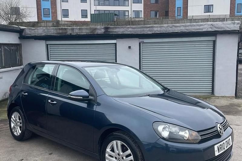 Used VW Golf VI SE 105 HP (77 kW) 2010 Blue Hatchback