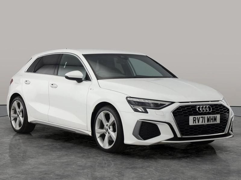 Used Audi A3 Sportback S-Line 110 HP (80 kW) 2021 White Hatchback