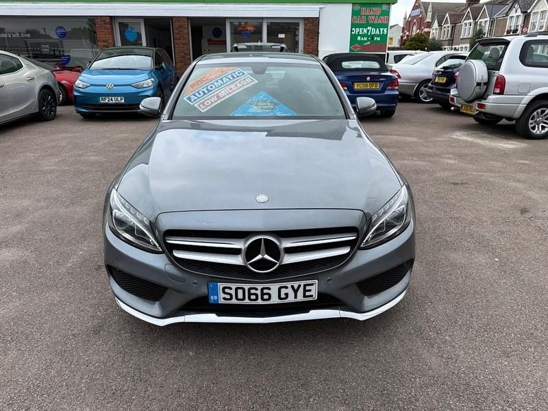 Grey Used 2016 Mercedes C200 AMG line Sedan | £13,995 (Good price) - Image 1/4
