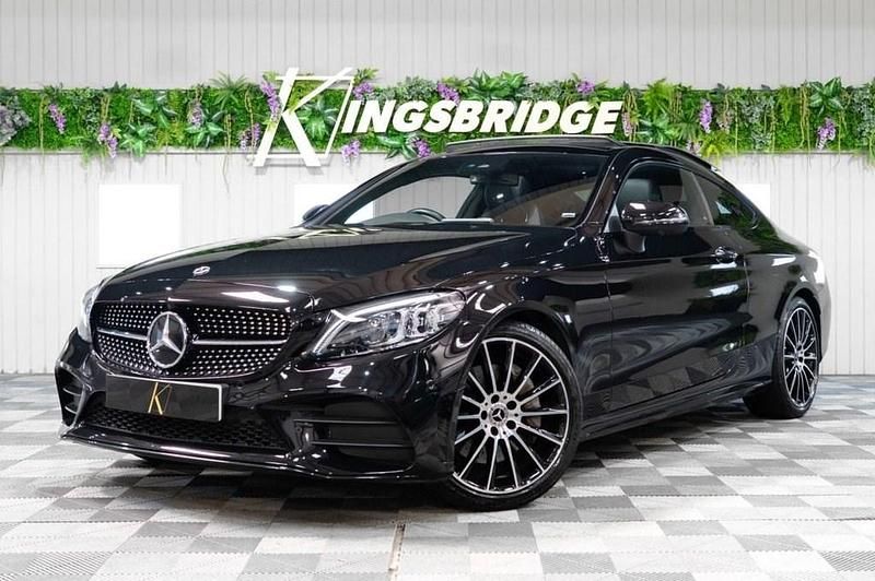 Black Used 2023 Mercedes C300 AMG line Coupe | £35,796 (Expensive) - Image 1/4