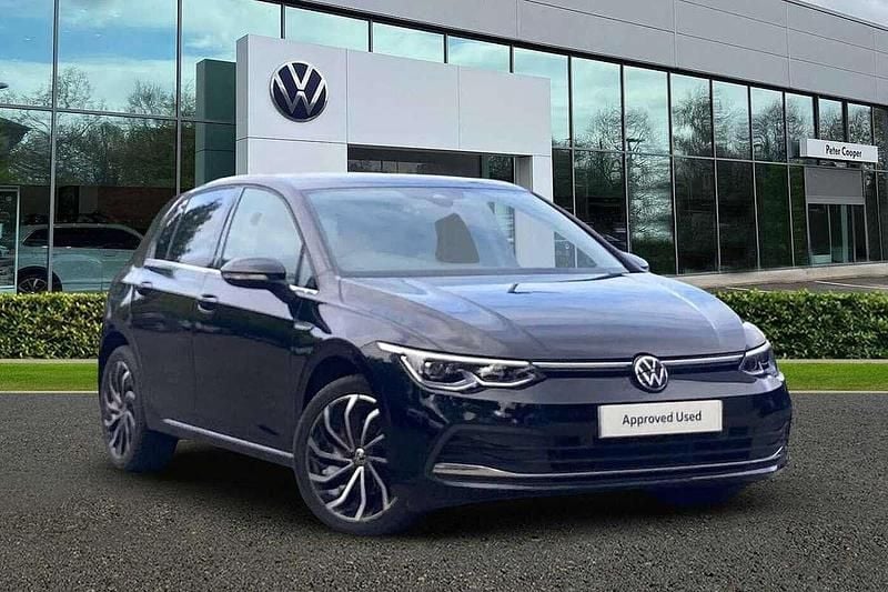 Deep black Used 2023 VW Golf VIII Edition Hatchback | £20,591 (Fair price) - Image 1/4