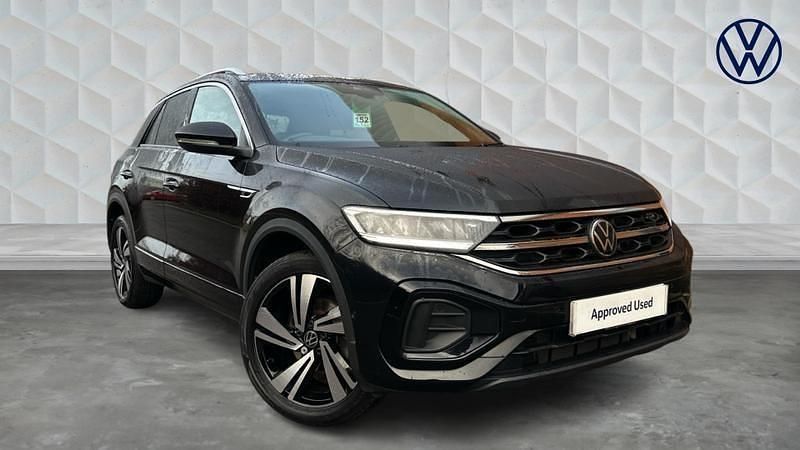 Black Used 2022 VW T-Roc R-line SUV | £23,850 (Fair price) - Image 1/4