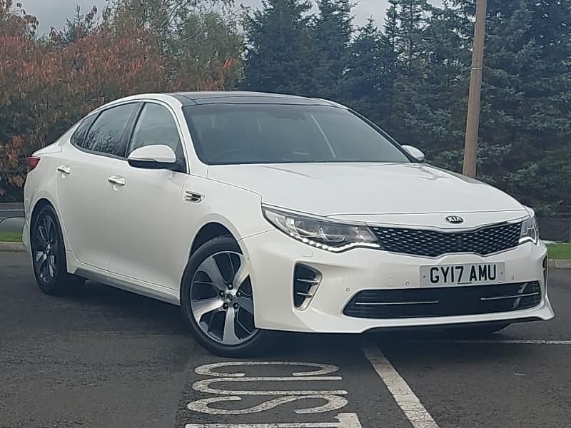 White Used 2017 Kia Optima GT-Line S Sedan | £10,998 (Fair price) - Image 1/4