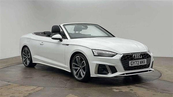 White Used 2022 Audi A5 Cabriolet S-Line Cabriolet | £28,995 (Fair price) - Image 1/4