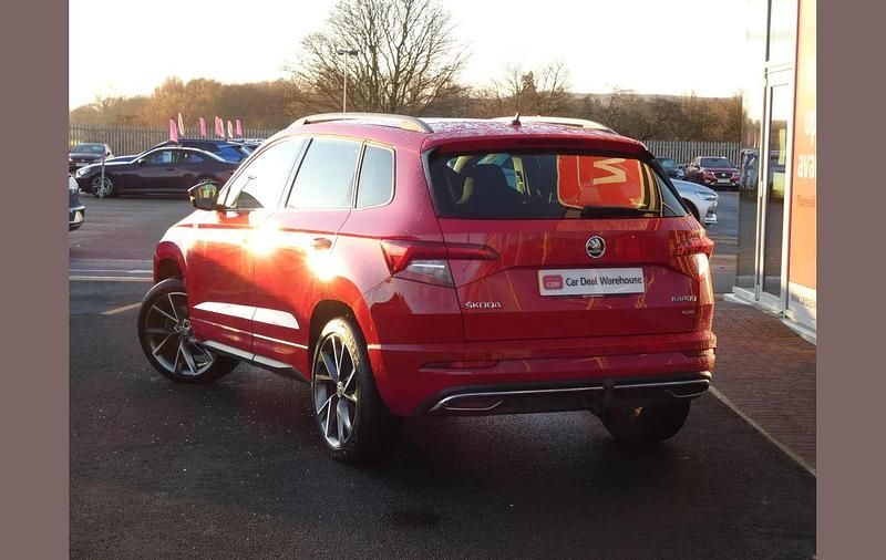 Used Skoda Karoq SportLine 147 HP (108 kW) 2019 Red SUV