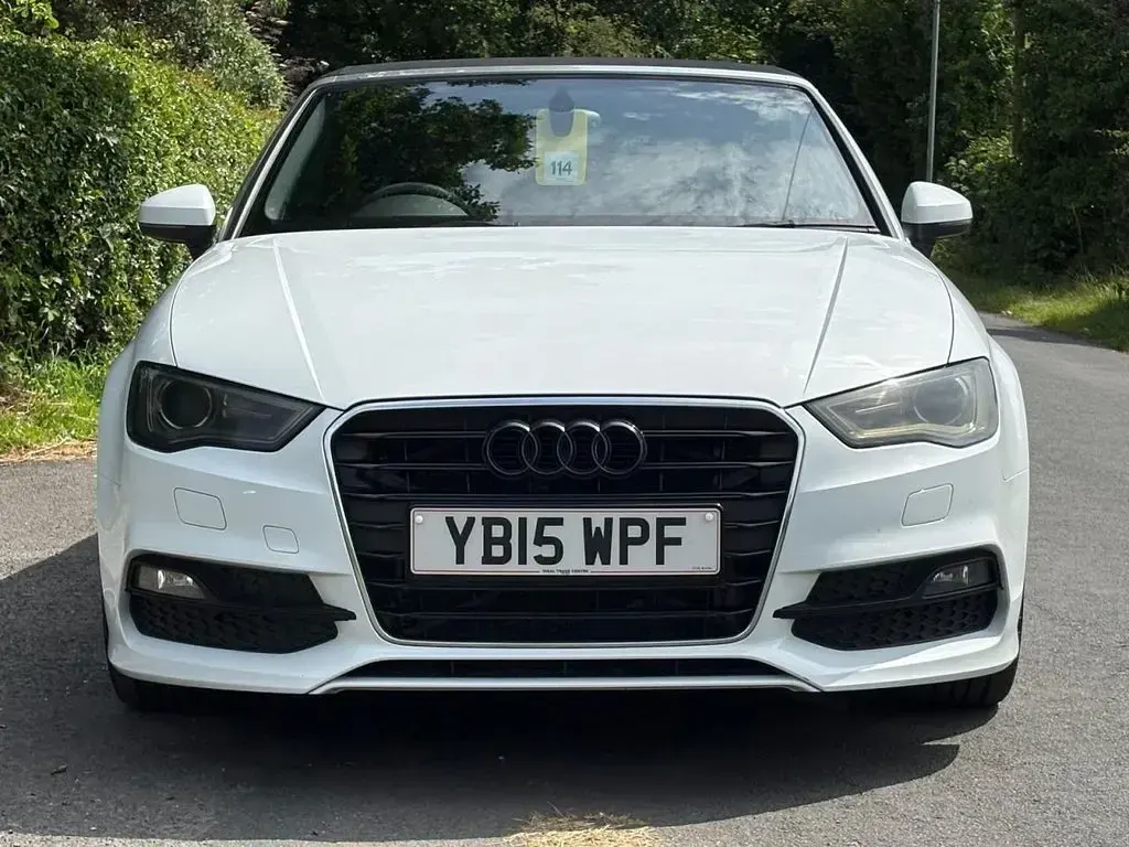 Used Audi A3 Cabriolet S-Line 150 HP (110 kW) 2015 White Cabriolet
