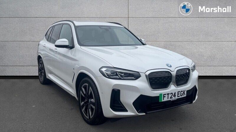 Mineral white metallic Used 2024 BMW iX3 M Sport SUV | £40,766 (Fair price) - Image 1/4